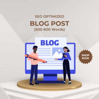 SEO Optimized Blog Post Content Writing (500-600 Words)